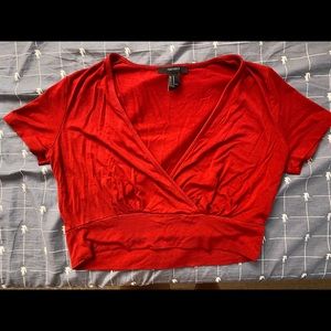 Red Crop Top